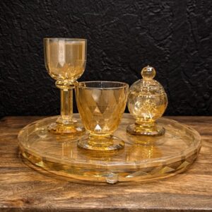 סט הבדלה עגול זהב