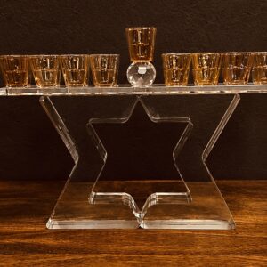 חנוכייה קריסטל מגן דוד